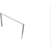 Access barriers | with triangular locking mechanism | swing-back | with top bar | hot-dip galvanized | total width: 2500 mm